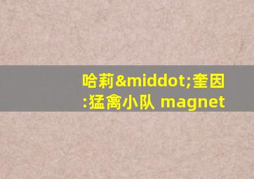 哈莉·奎因:猛禽小队 magnet